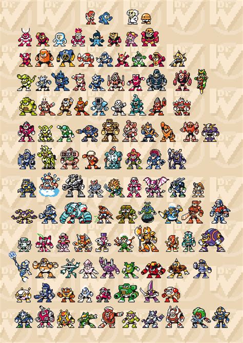 Mega Man Sprites 8 Bit By Abonny On Deviantart