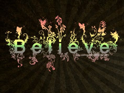 Believe Typography Wallpaper By Waiting Wish On Deviantart