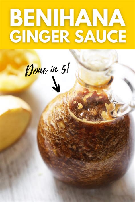 This Asian Inspired Sauce Is A Replica Of That Famous Ginger Sauce Recipe A Benihana Copycat