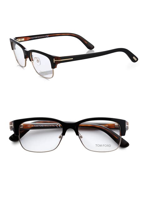 Tom Ford 5307 Clubmaster Optical Frames In Black For Men Lyst