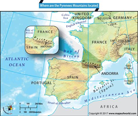 Pyrenees Mountains Map Where Are The Pyrenees Mountains