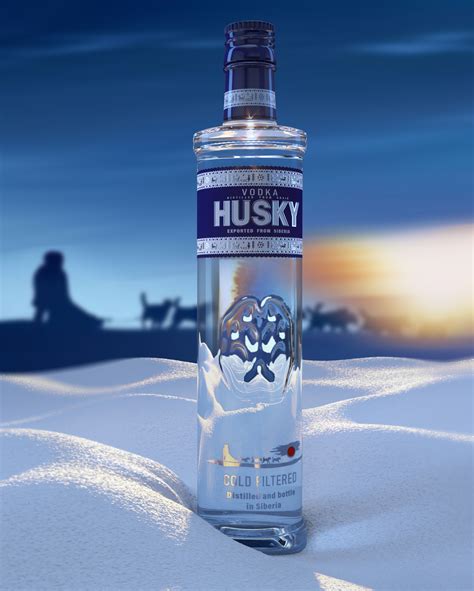 Husky Vodka 3d Illustration Behance