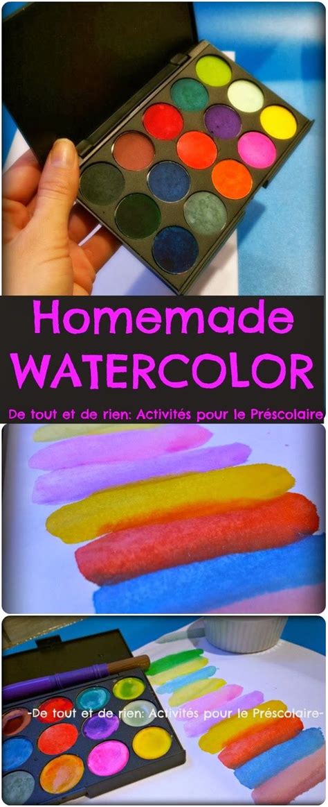 Everything And Nothing Activities For Preschool Homemade Watercolor