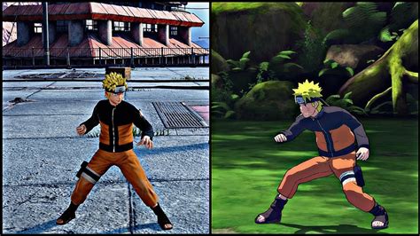 Naruto Full Movesets Comparison Jump Force Vs Naruto Ultimate Ninja