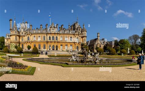 Panoramic View From The Parterre Garden With South Fountain Of