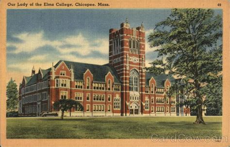 Our Lady Of The Elms College Chicopee Ma Postcard