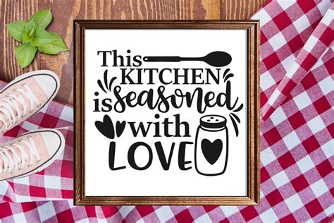 This Kitchen Is Seasoned With Love Svg Kitchen Svg Svg Etsy
