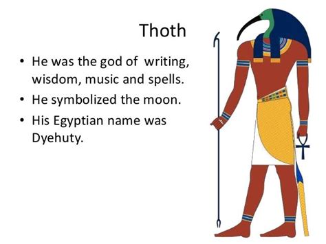 Thoth • He Was The God Of Writing Wisdom Music And Spells • He
