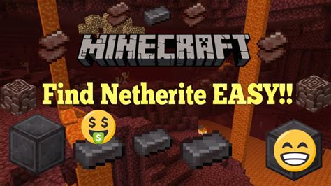 Minecraft Tutorial How To Find Netherite Easy Youtube