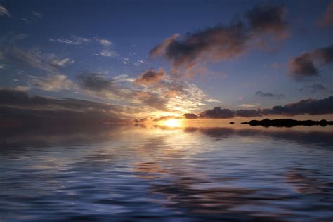 Clouds Dawn Dusk Nature Ocean Outdoors Scenic Sea Sky Sun Sunrise Sunset Water 4k