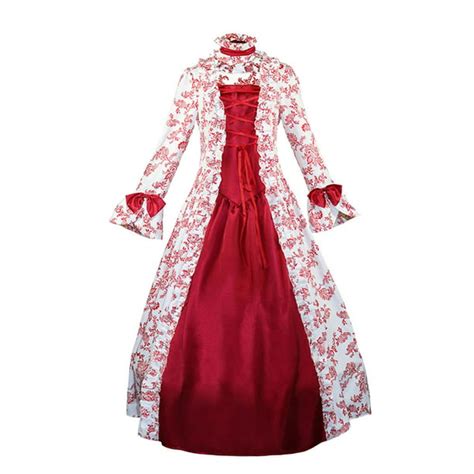 Medieval Victorian Dresses For Women Square Collar Ball Gown Costumes
