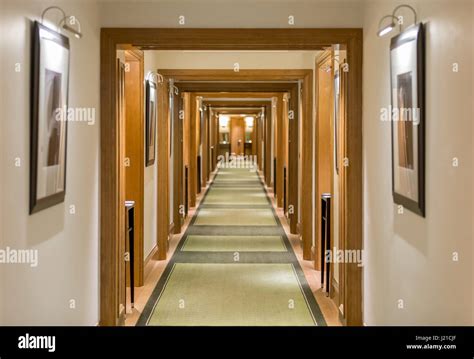 Hotel Hallway In A High End London Hotel London England Stock Photo