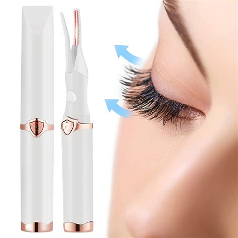 heated eyelash curler usb rechargeable 2 in 1 clip type and built in comb heat lash