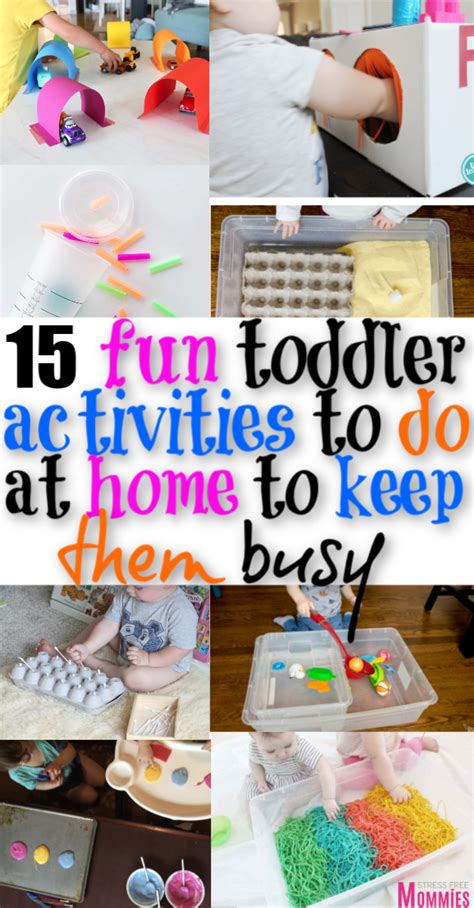 15 Super Fun Toddler Activities To Do At Home To Keep Todder Entertained