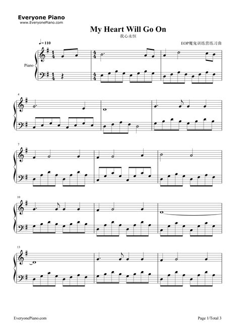 See the quick guide on how to read the letter notes, at the bottom of this post, to help you understand how to read the letter note sheet music below. My Heart Will Go On-タイタニック主題歌五線譜プレビュー
