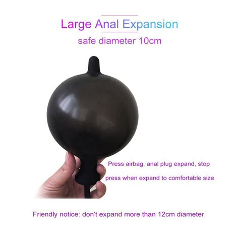 Inflatable Silicone Butt Plug Expandable Anal Dilator Inflate Anal Plug