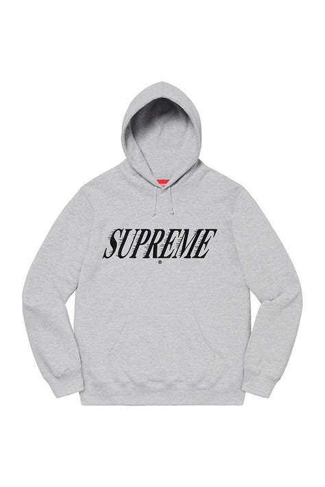 Supreme Supreme Crossover Hooded Sweatshirt Heather Grey Size