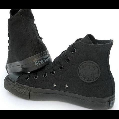 Converse Shoes All Black Converse High Top Chuck Taylors Poshmark