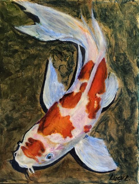 5 Koi Fish Painting Acrylic Article Yqweazda
