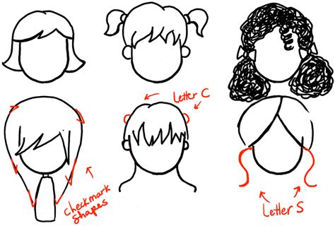 How To Draw Pigtails Hair