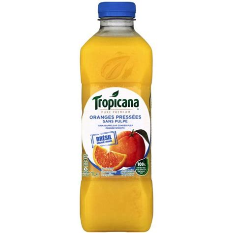 Tropicana Oranges Pressées Sans Pulpe 1l Pack De 6