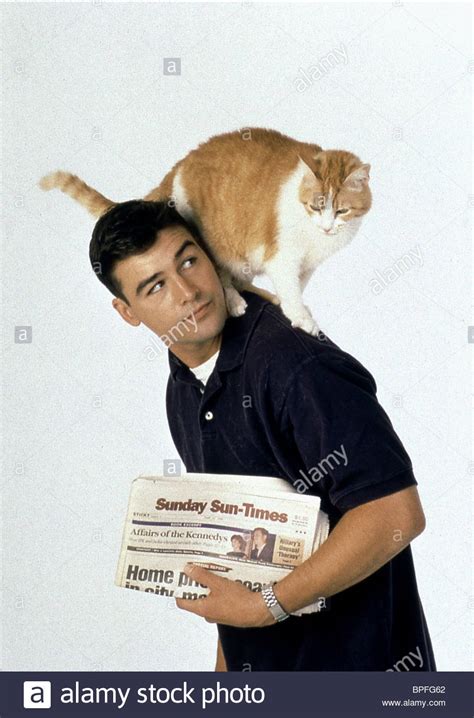 Kyle Chandler And Cat Early Edition 1996 Stock Photo Royalty Free Image