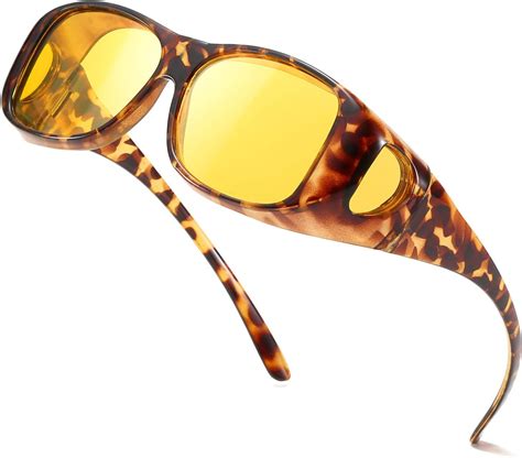 enafad night driving glasses for women night vision anti glare polarized hd yellow lens glasses