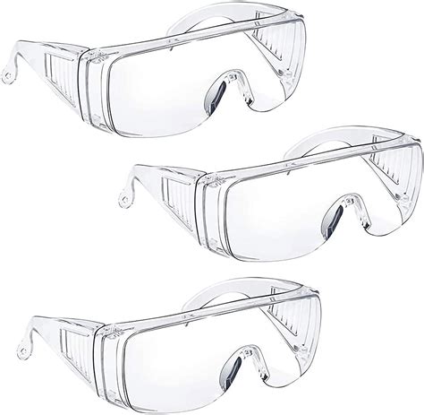 3 pack safety glasses and goggles for men women over eyeglasses anti fog safety goggles over