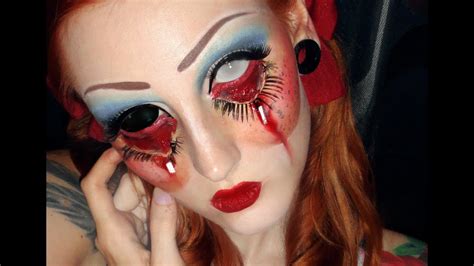Creepy Doll Makeup Tutorial Look Halloween Youtube