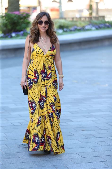 Myleene Klass Shows Off Her Cleavage In A Maxi Dress In London 15 Photos Thefappening