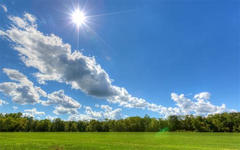 Sunny Day Clouds Summer Pictures Sky Hd