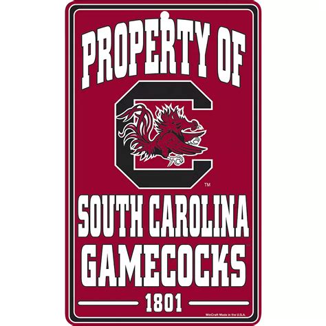 Property Of South Carolina Gamecocks Sign 7 14in X 12in Party City