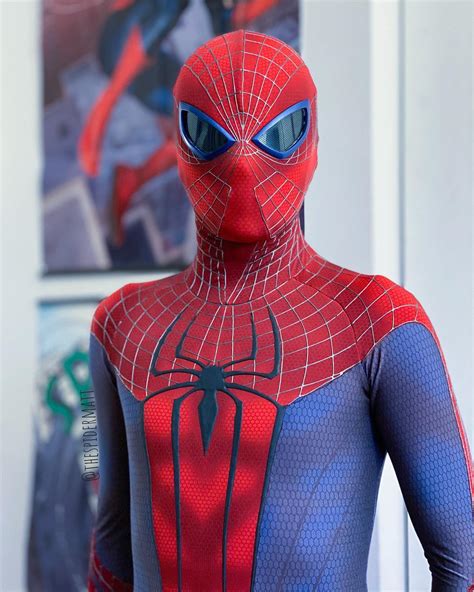 Self The Amazing Spider Man 1 Prototype Suit Cosplay Spiderman