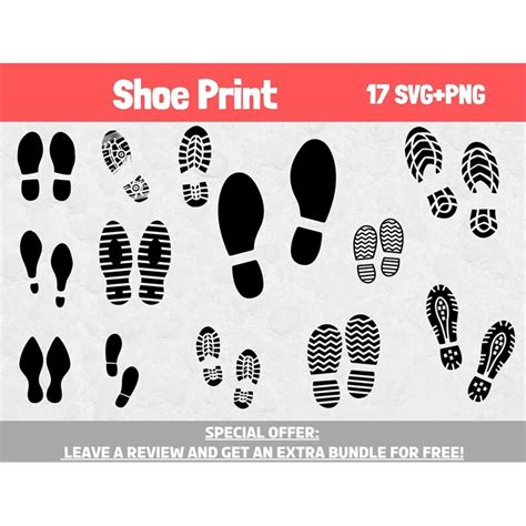 Shoe Print SVG Shoeprint Cut Files Shoeprint Svg True Cri Inspire