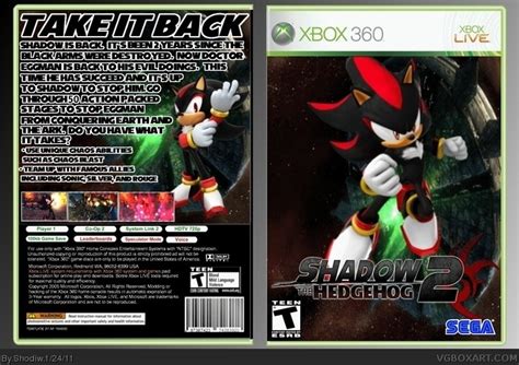Shadow The Hedgehog 2 Xbox 360 Box Art Cover By Shodiw
