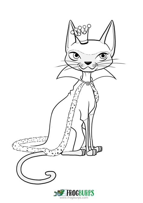 This page, cat coloring pages, gives you free coloring pages with kittens, cute cats and funny cats. Princess Cat | Coloring Page | Frogburps