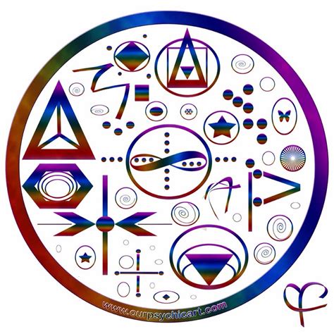 Artcurian Light Language Codes Sacred Geometry Art Mystic Symbols