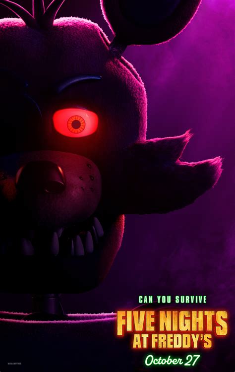 Fnaf Movie Foxy The Pirate Fox Poster High Resolution Five Nights