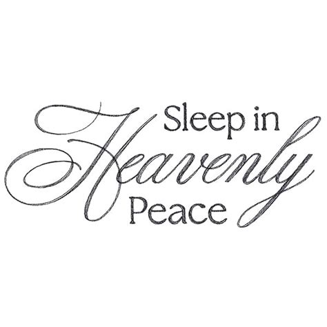 Sleep In Heavenly Peace Script