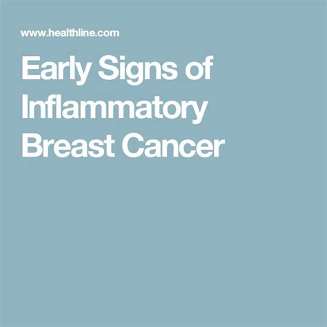 What Are Early Signs Of Inflammatory Breast Cancer Top 10