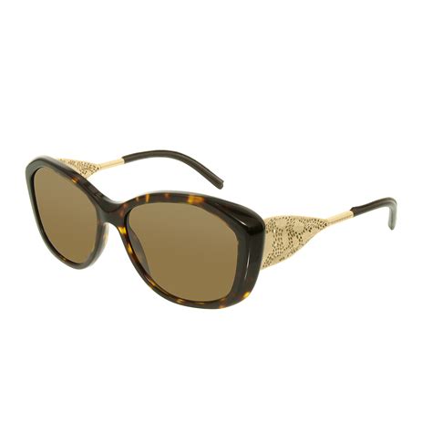 Burberry Acetate Womens Sunglasses Havana Brown Gradient Elegant Sunglasses Touch