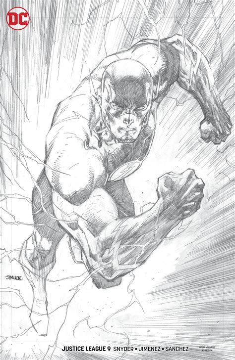 Justice League 9 Jim Lee Variant Pencil Cover 1 In 100 Copies