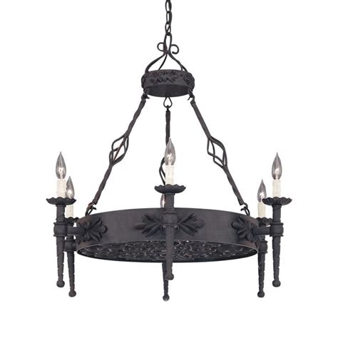 Designers Fountain Alhambra 6 Light Natural Iron Transitional