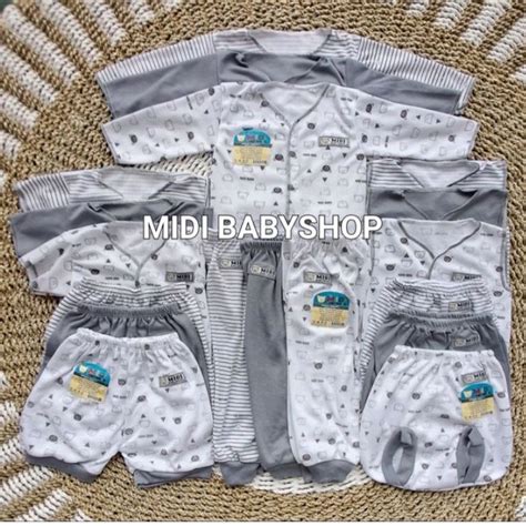 Jual Serian Abu 18 Pcs Paket Baju Bayi Baru Lahir Paket Newborn Grey