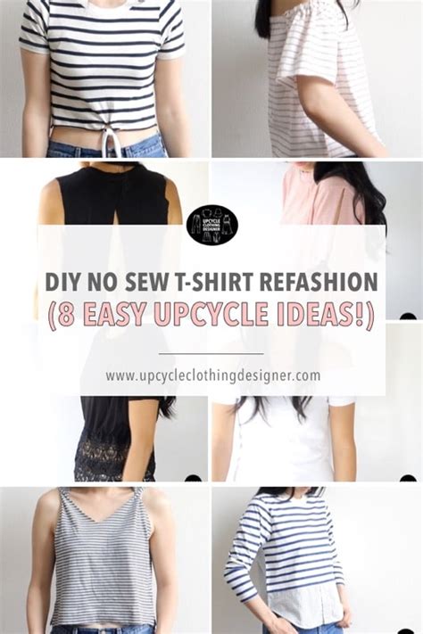 Diy No Sew T Shirt Refashion 13 Easy Upcycle Ideas Fashion Wanderer