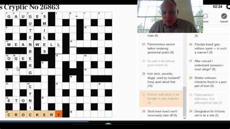 Solving 3 Times Crosswords On 24th Oct Youtube