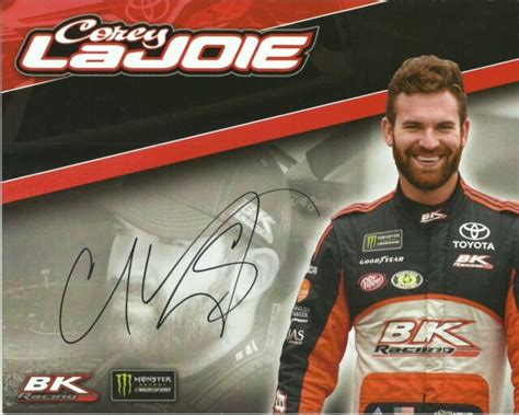 Corey Lajoie Nascar Racing Original Autograph 8x10 Signed Hero Card Ebay