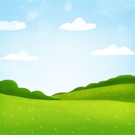 Cartoon Forest Meadow Background Taobao Material Taobao Main Picture