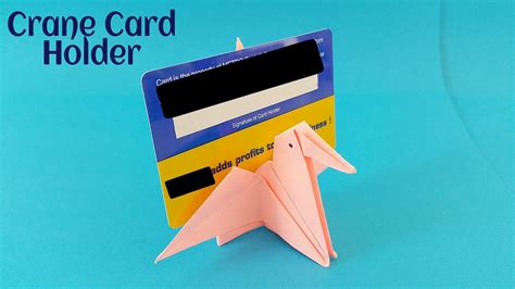 Crane Card Holder Diy Origami Tutorial By Paper Folds ️ Simple And