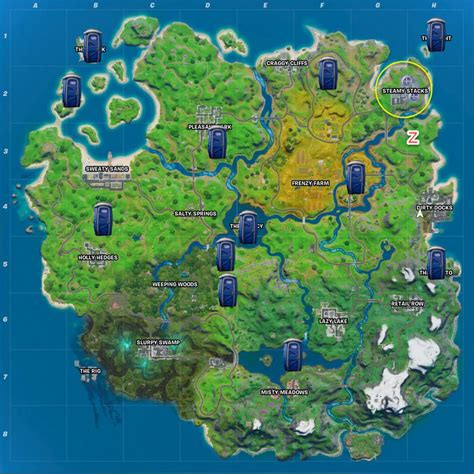 ‘fortnite Secret Passage Locations Where To Ride The Steamy Stacks A Zipline And Use A Secret